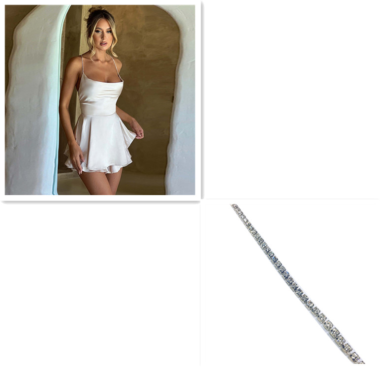 Robe Satin Dos Nu