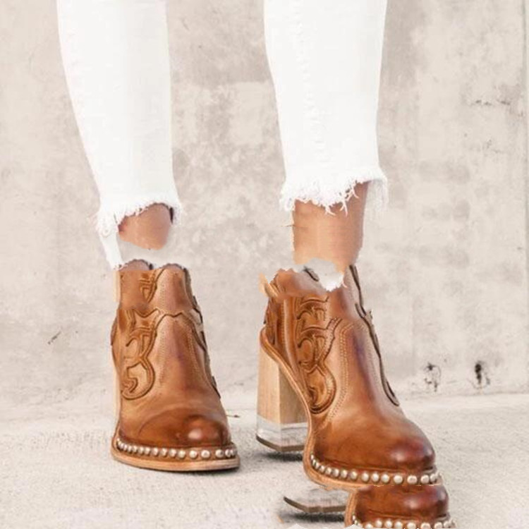 Bottes d'automne et d'hiver de 21 ans, européennes et américaines