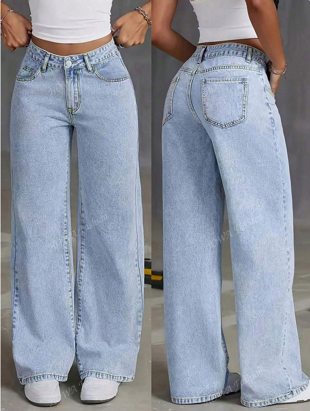 Jean denim décontracté.
