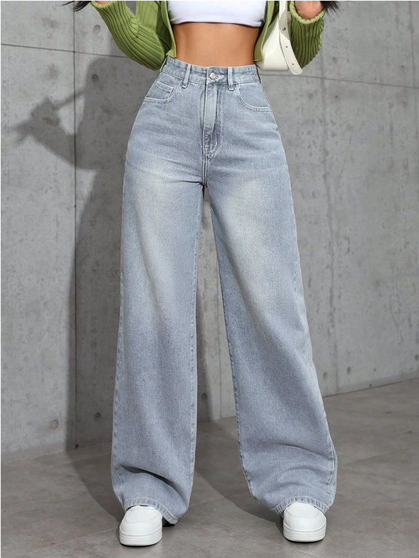 Jean denim décontracté.