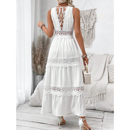 Robe Dentelle Sans Manches