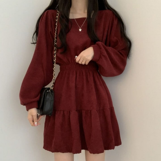 Robe rétro taille haute