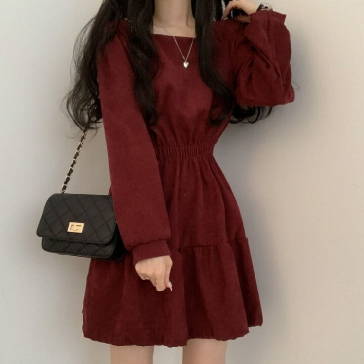 Robe rétro taille haute