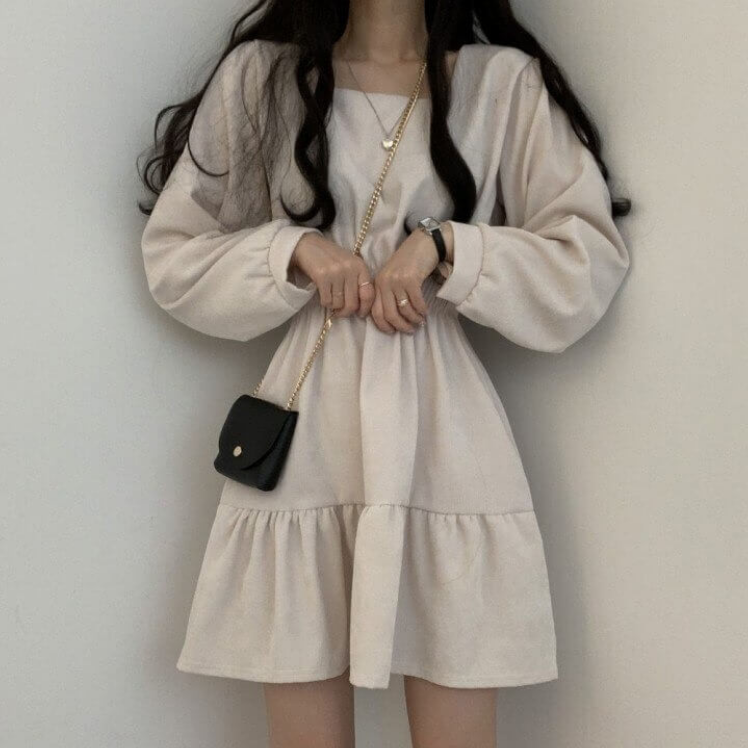 Robe rétro taille haute