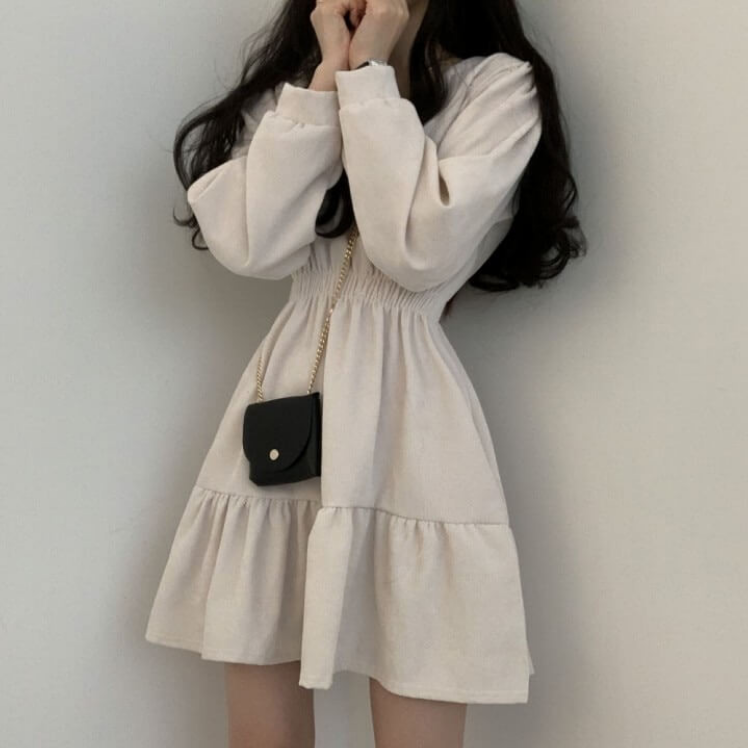 Robe rétro taille haute