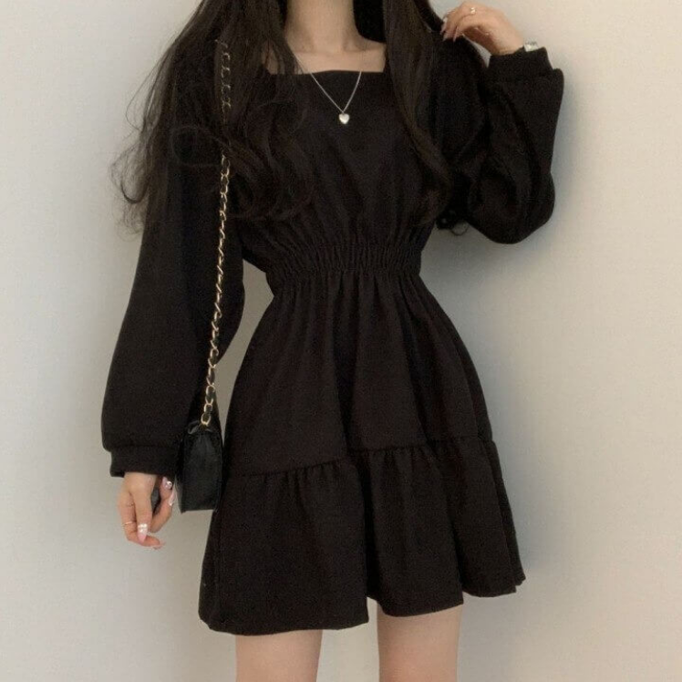 Robe rétro taille haute