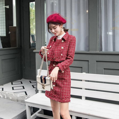 Ensemble veste et jupe courte