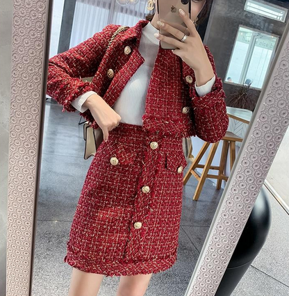 Ensemble veste et jupe courte